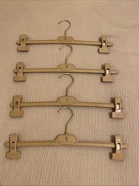 Brunello Cucinelli Beige-Gold Clip Hanger Set of 4